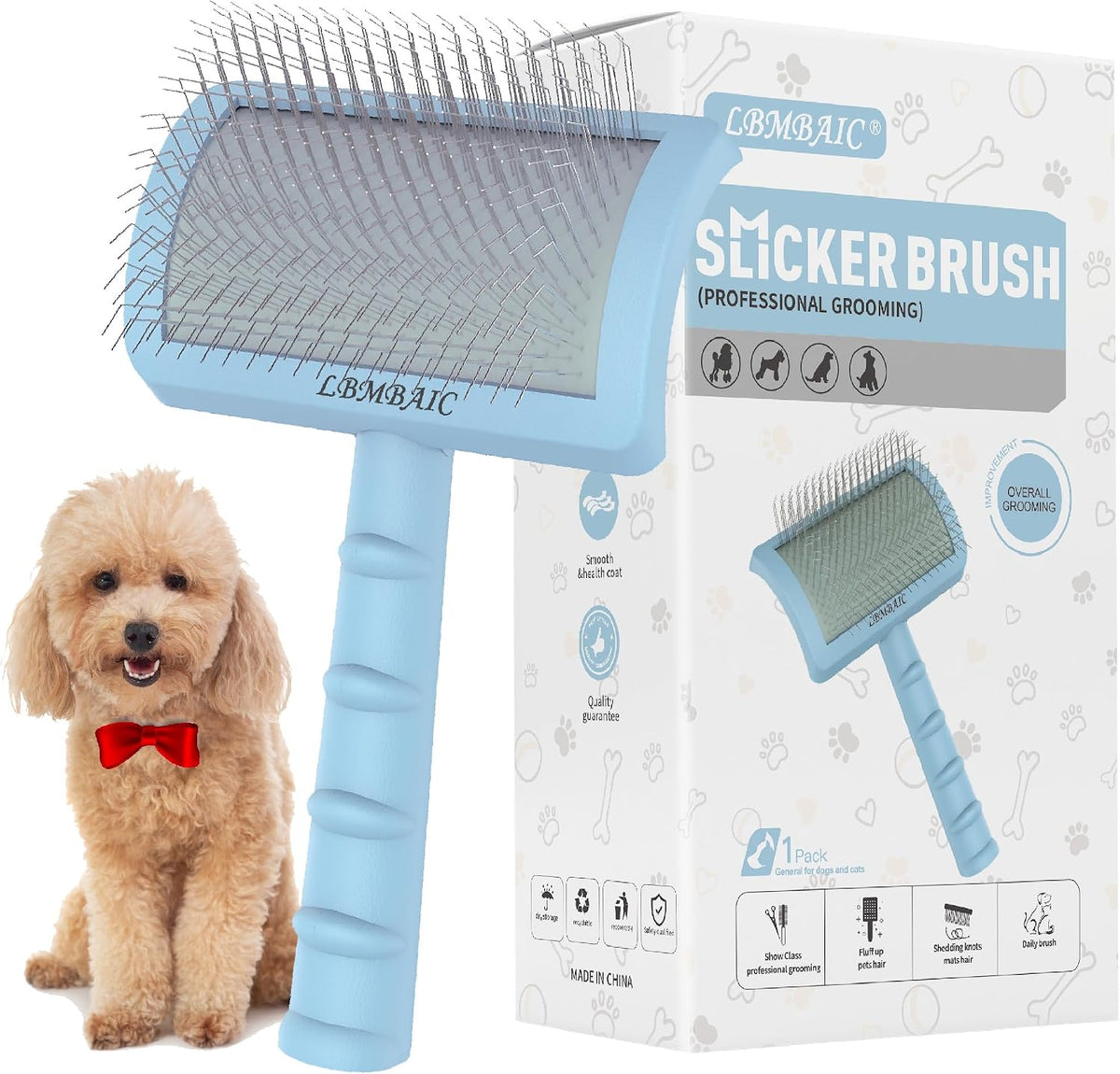 LBMBAIC Cepillo deslizante para Poodles y Goldendoodles - Cepillo c...