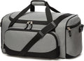 Bolsa de gimnasio, 55 L, duradera, grande, para viajes, entrenamiento, fitness y deporte, Gris, Versátil, deportivo y chic