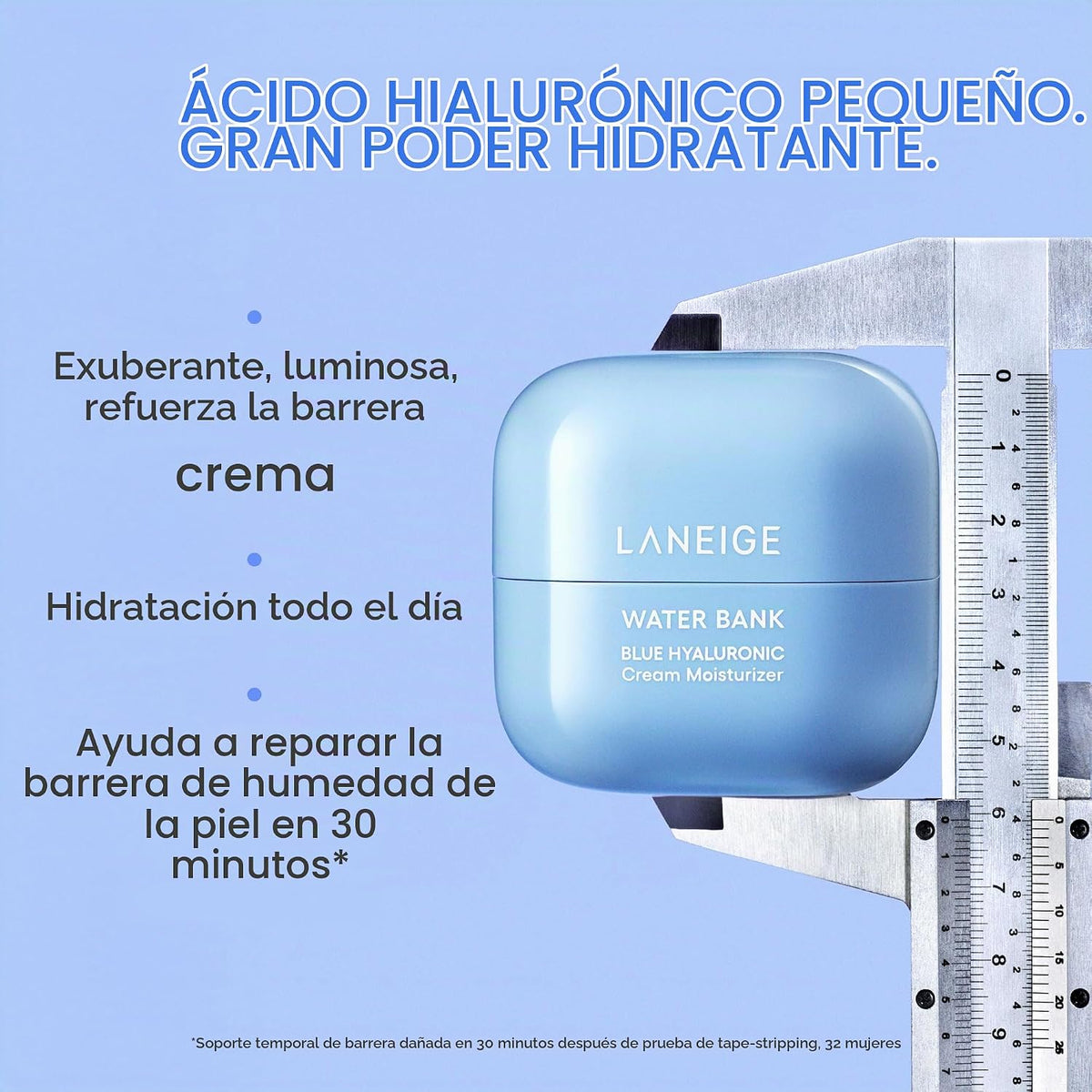 LANEIGE Crema Hidratante Water Bank Azul con Ácido Hialurónico: Cre...