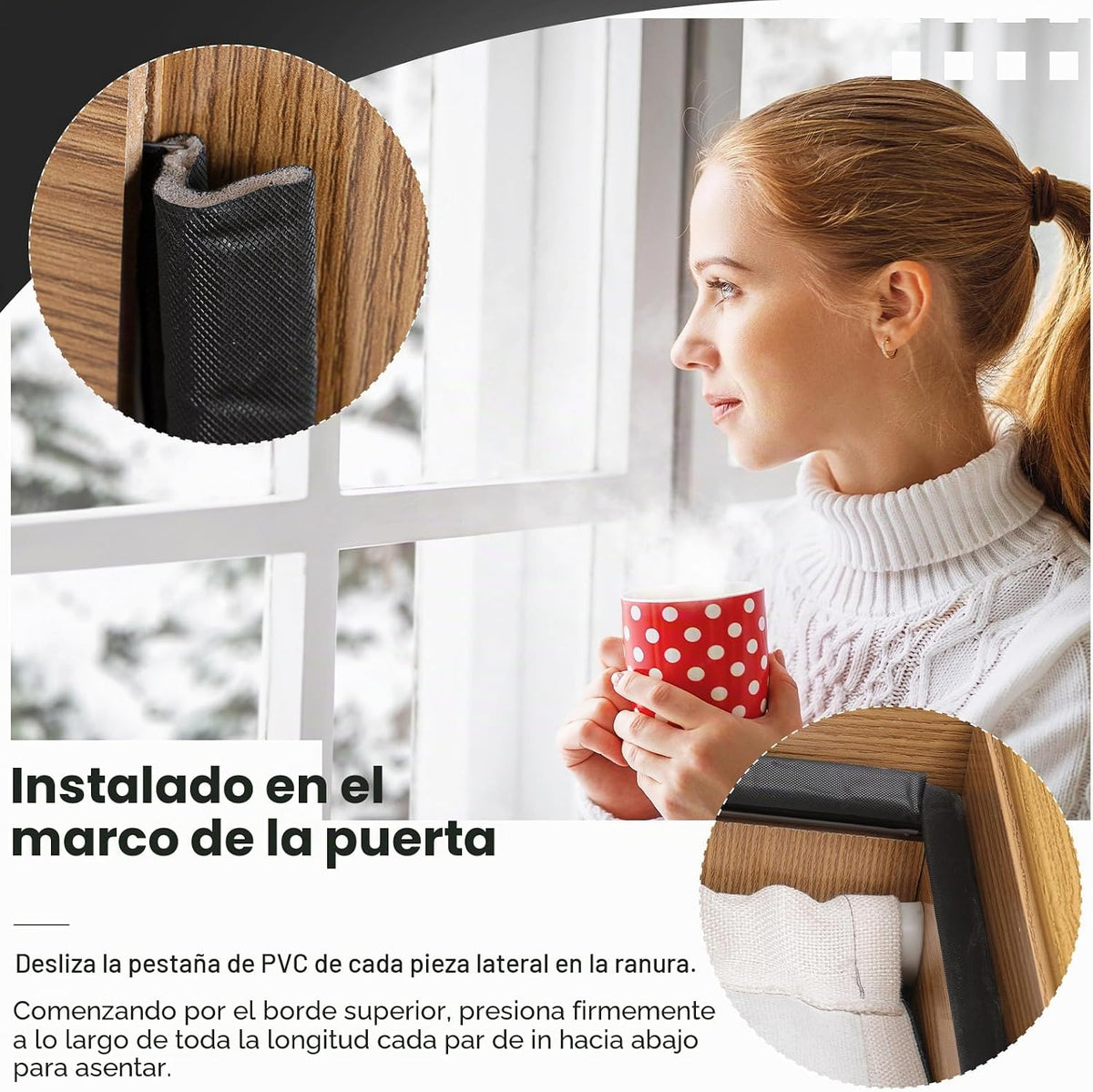 BBTO Burlete de espuma en forma de V para puerta y ventana, 240 pie...