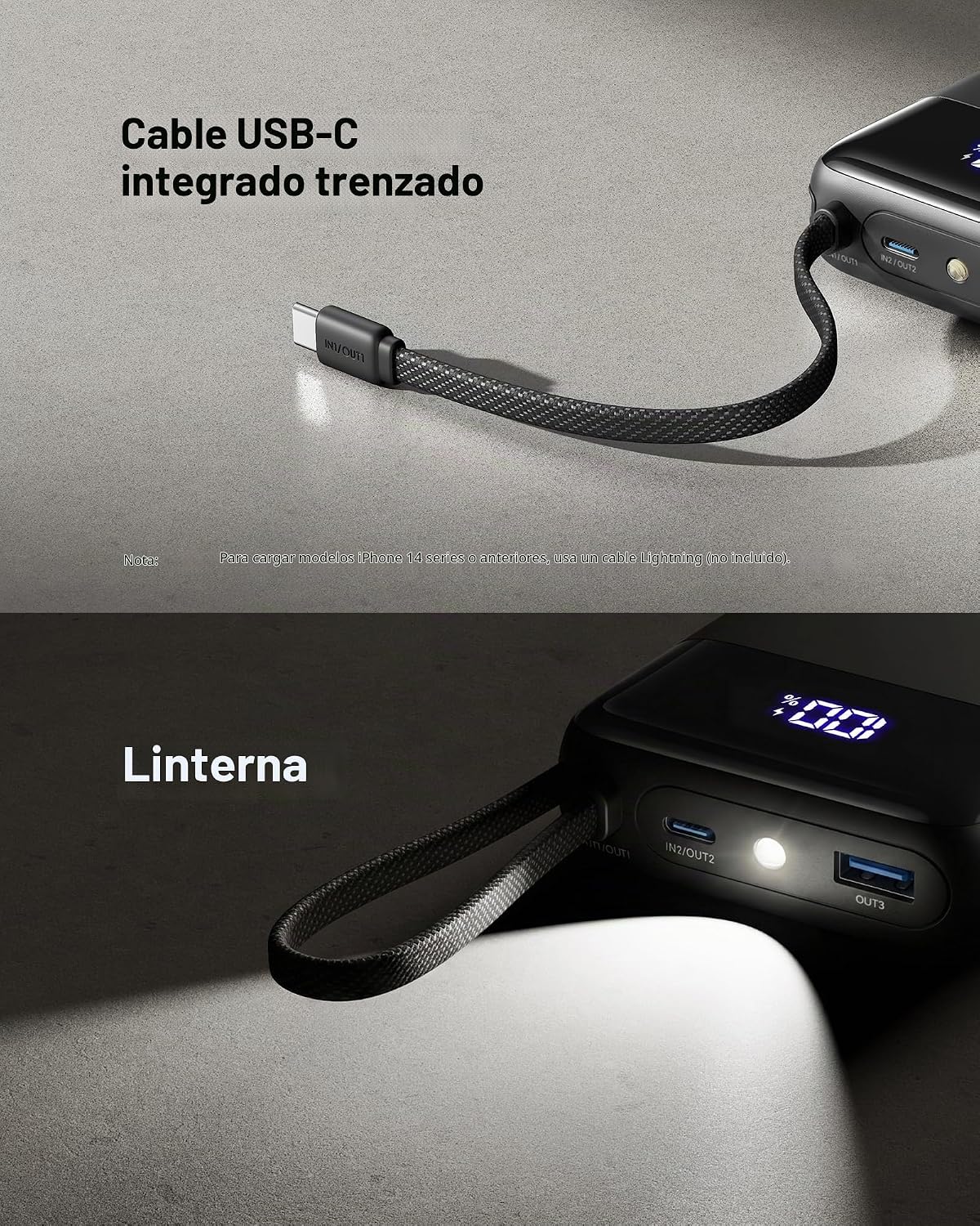 INIU cargador portátil 20000mAh, banco de carga rápida más pequeño...