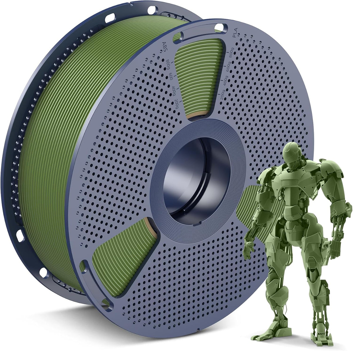 SUNLU Filamento PLA para impresora 3D, verde oliva, 2.2 lbs | Filam...