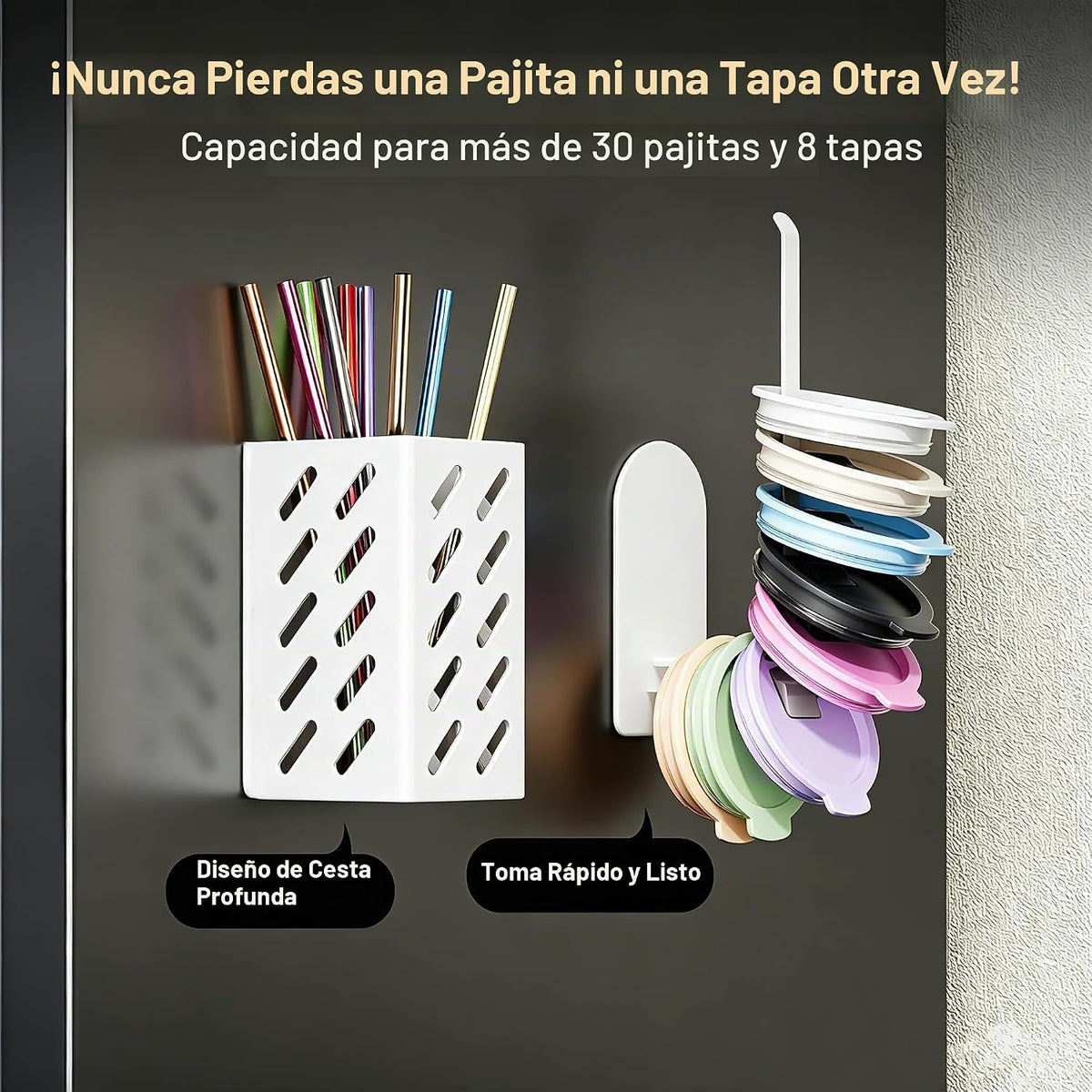 Soporte magnético Stanley para tazas, paquete de 2 organizadores de...