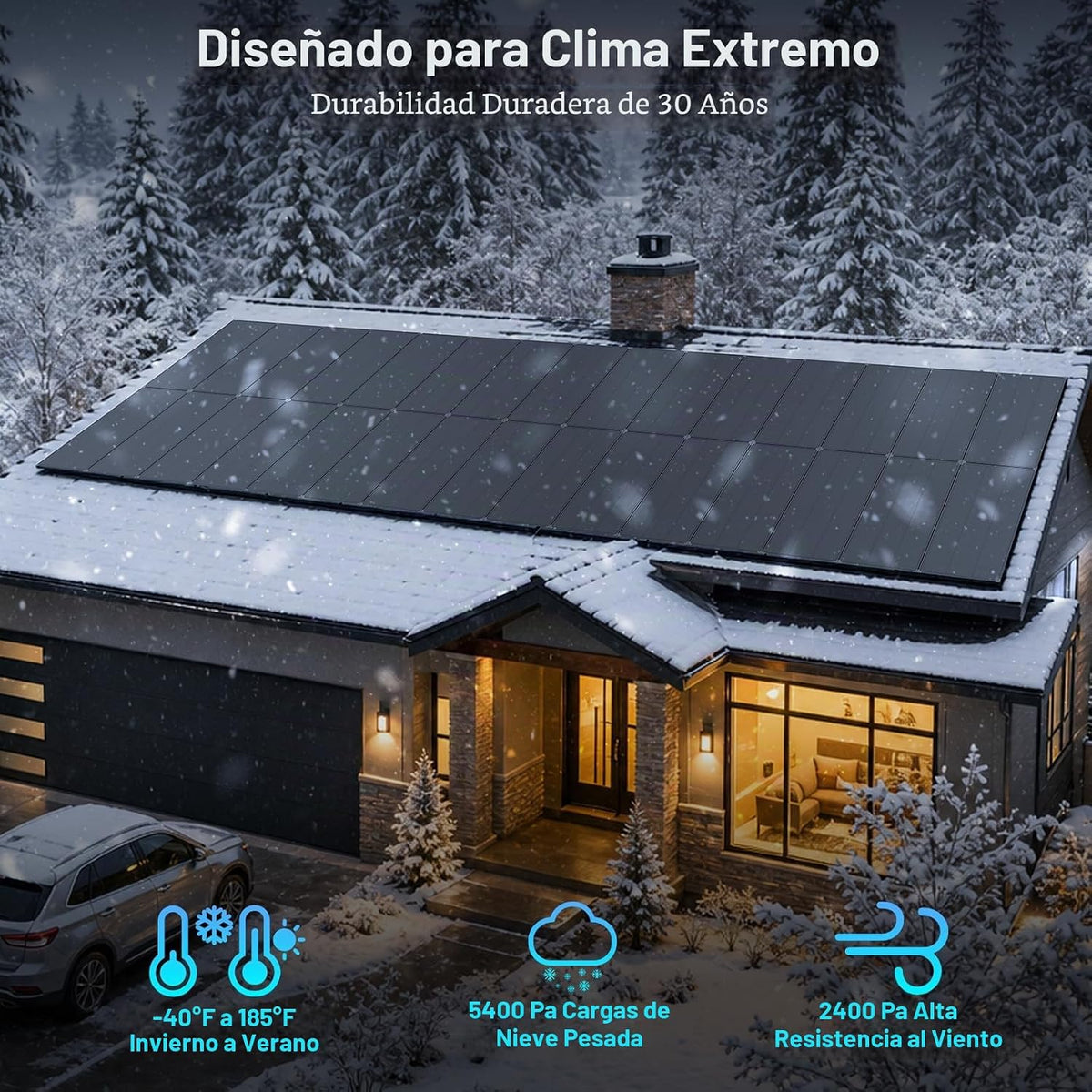 AeternaSol Panel solar mono de 400 W, 12 V, negro, paquete de 2, 20...