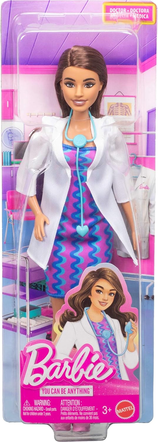 Barbie Careers Doctor Fashion Doll | Con aspecto extraíble con abri...