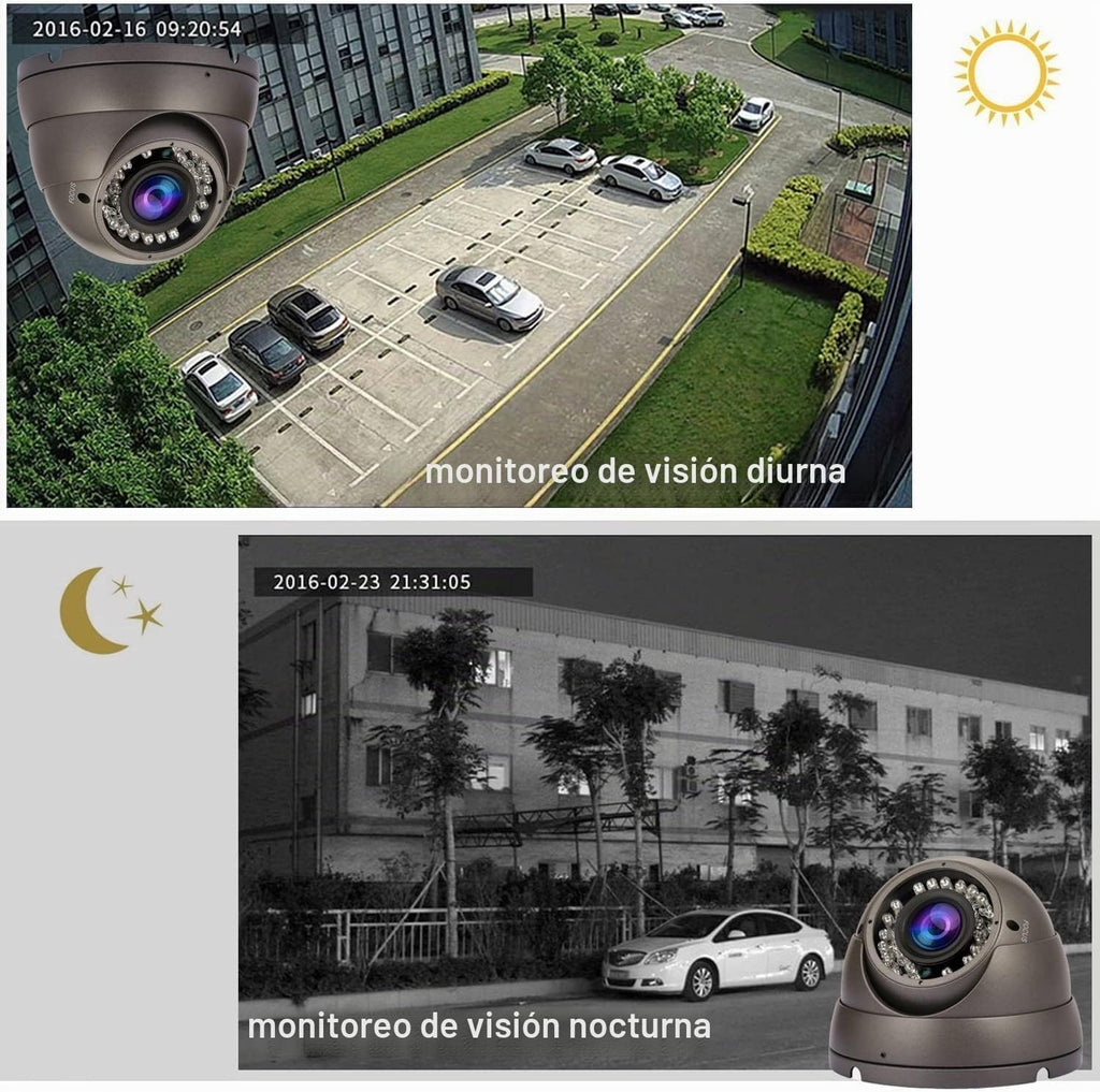 Cámara CCTV HD 1080P 4 en 1 (TVI\/AHD\/CVI\/960H\/CVBS) Cámara domo...