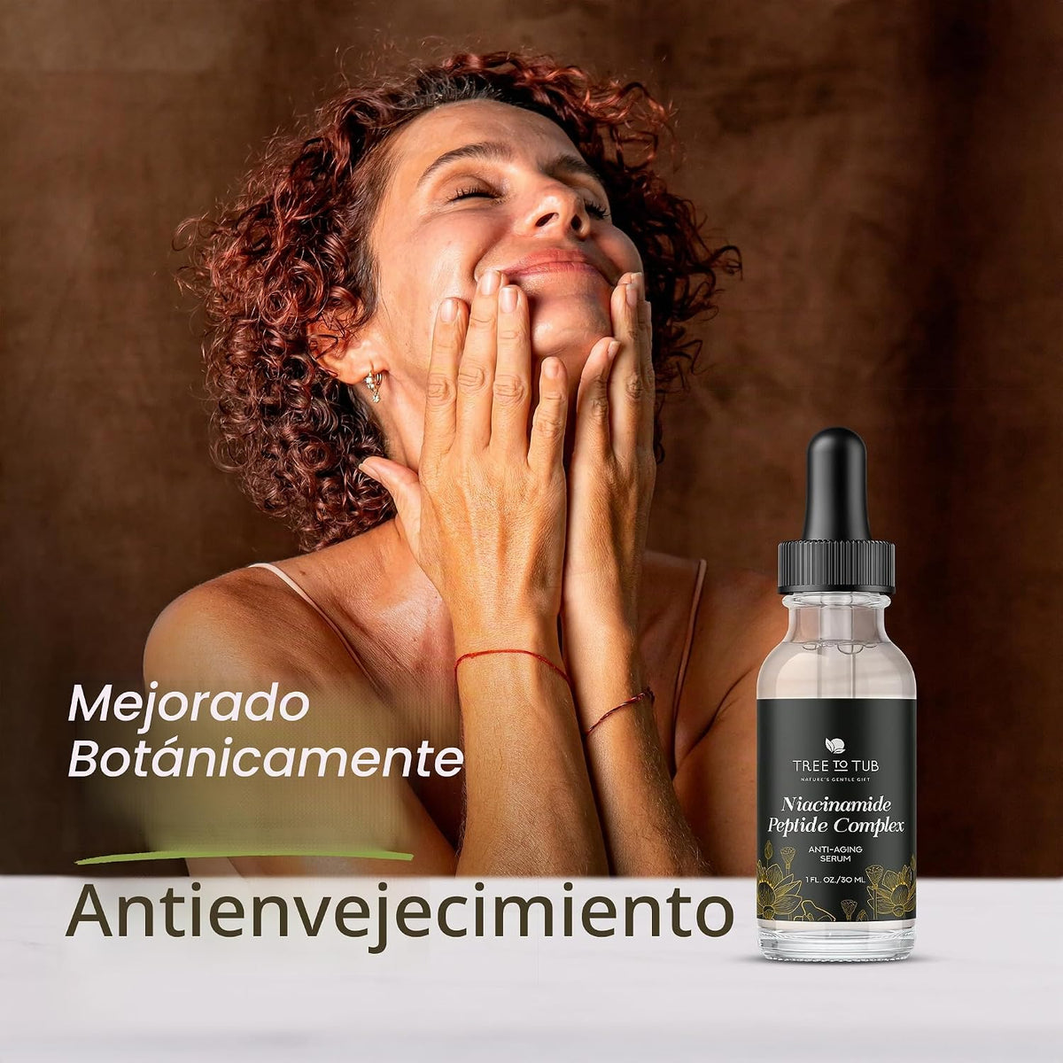 Tree To Tub Péptidos y suero de niacinamida para la cara - Suero co...