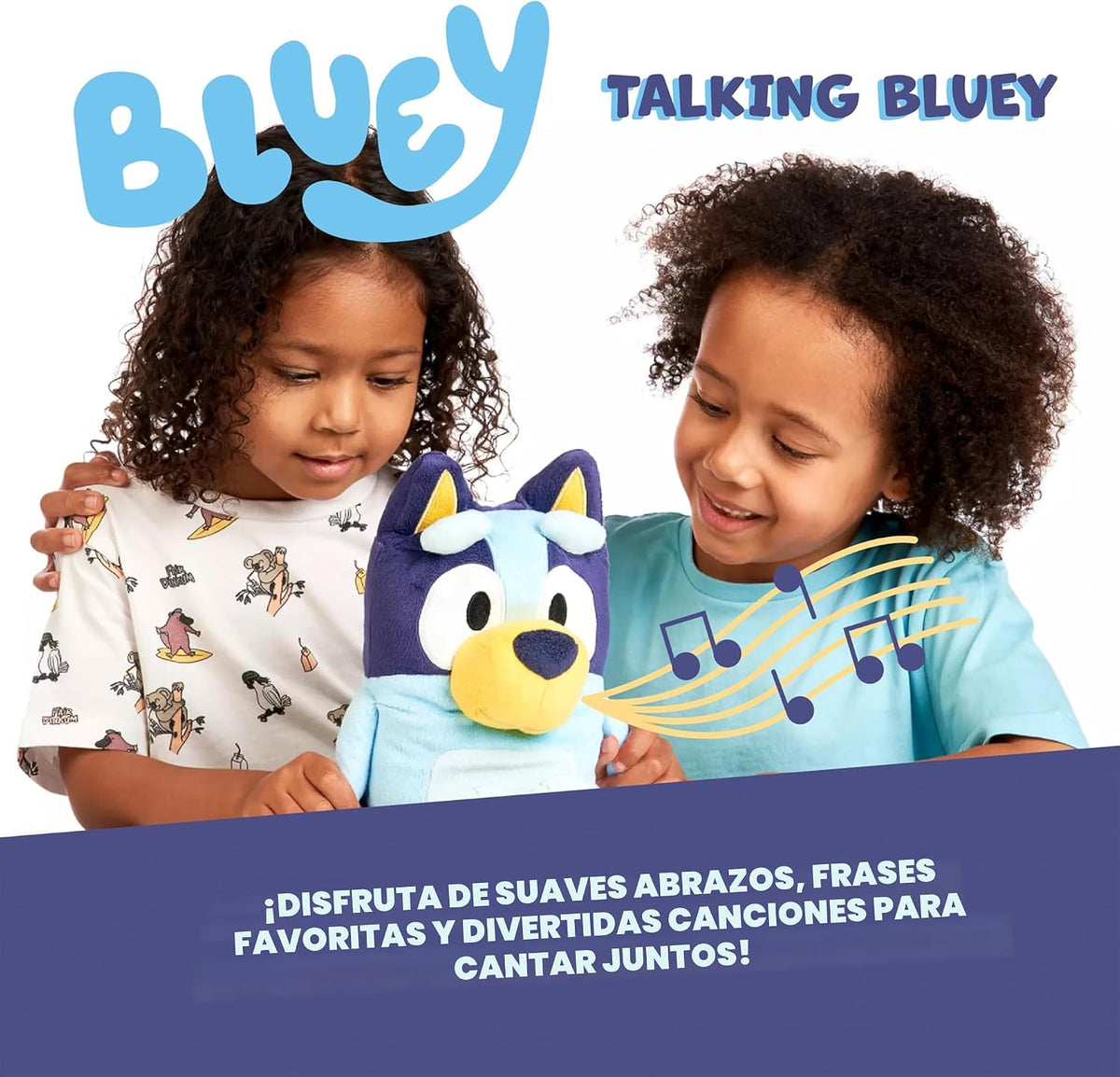 Bluey Peluche parlante, juguete musical de 13 pulgadas con 9 frases...