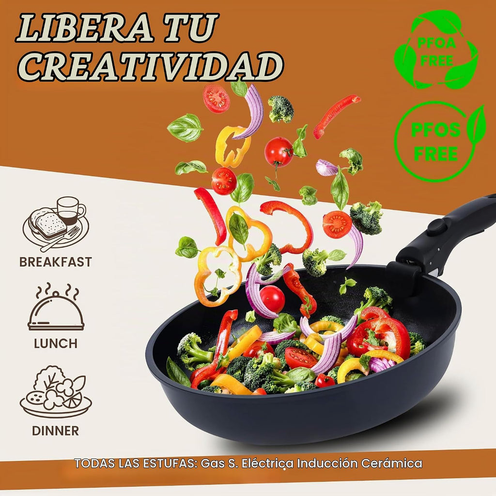 Juego de utensilios de cocina antiadherentes de cerámica de 20 piez...