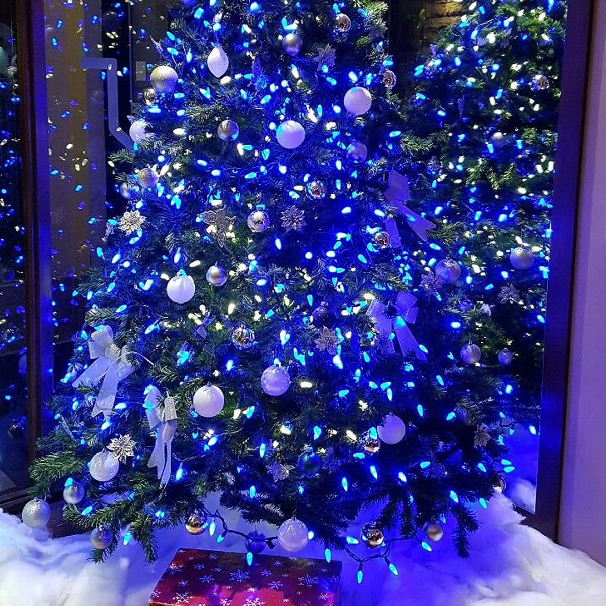 TW SHINE - Luces de Navidad azules, 1000 luces LED de 328 pies de N...