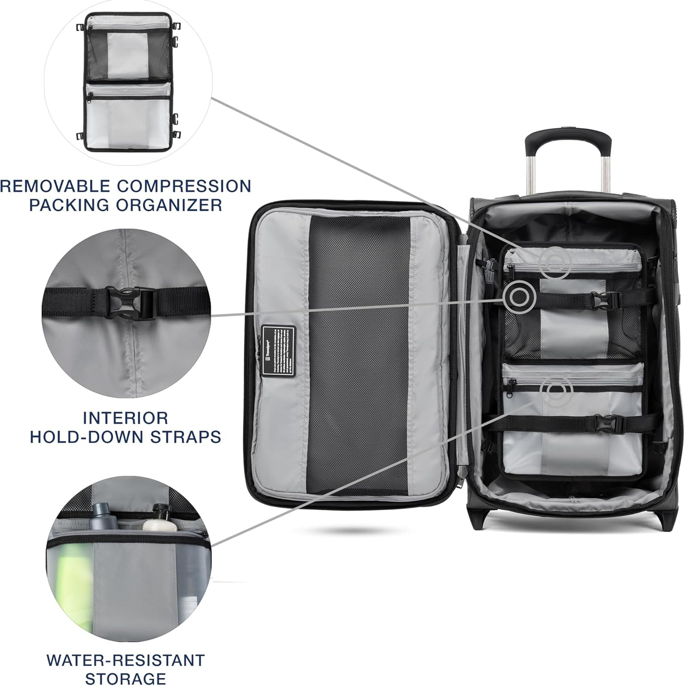 Travelpro Crew Classic - Equipaje ligero extensible Softside, malet...