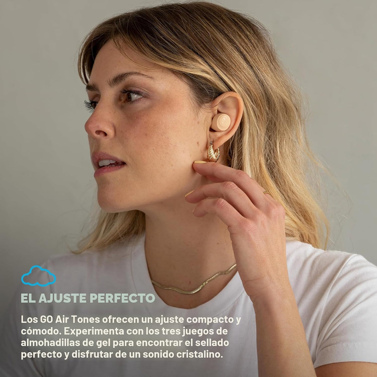 JLab Go Air Pop+ Tones Auriculares Verdaderamente Inalámbricos, Aur...