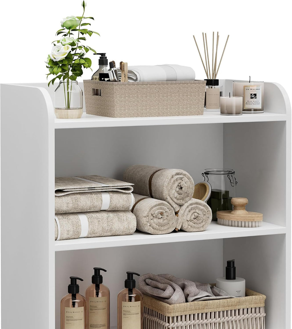 Homhedy Armario de almacenamiento de baño pequeño, almacenamiento i...