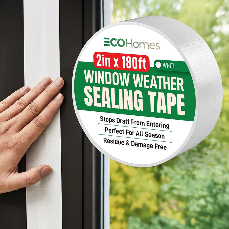 ECOHomes Cinta de sellado para ventanas (2 pulgadas de ancho x 180...