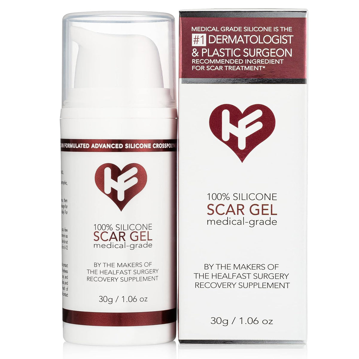 HealFast Gel de silicona para cicatrices, crema para cicatrices qui...