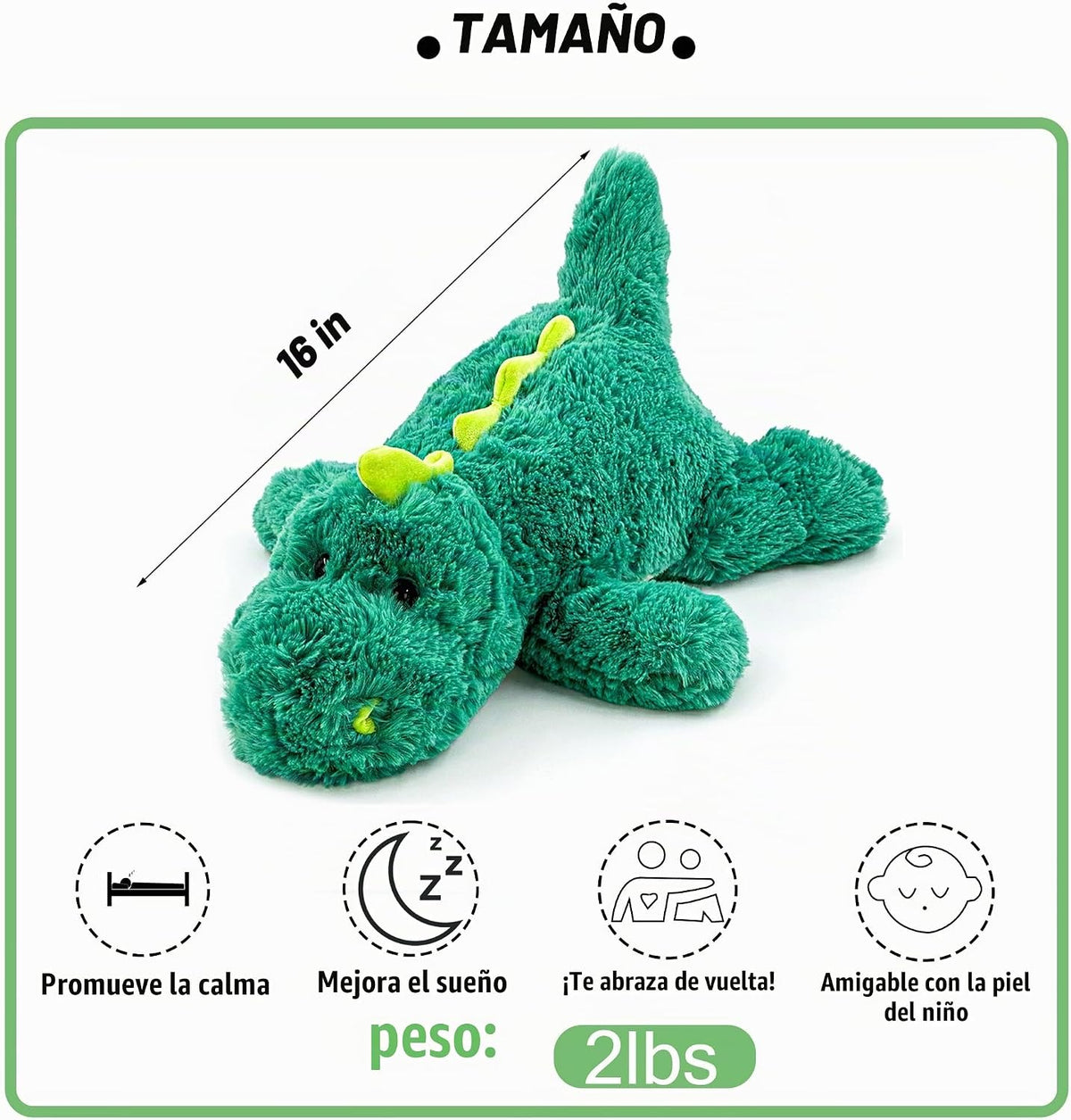 YOUBLEK 16 pulgadas | 2 libras - Animales de peluche con peso de di...