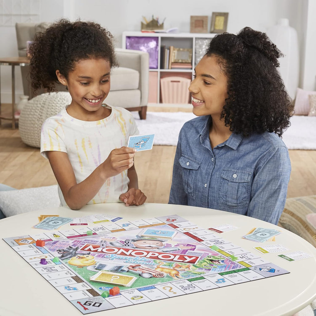 Hasbro Gaming Monopoly Sparkle Edition Juego de mesa, juegos famili...