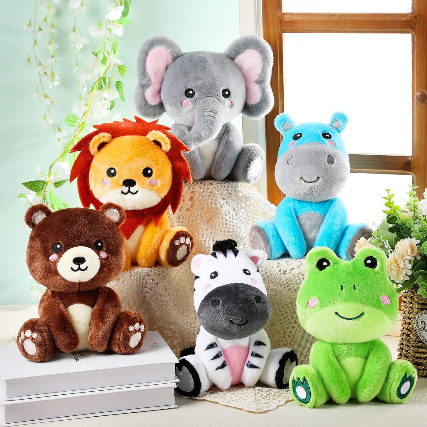 RoundFunny 6 Piezas Juguetes de Animales del Bosque de 7 Pulgadas C...