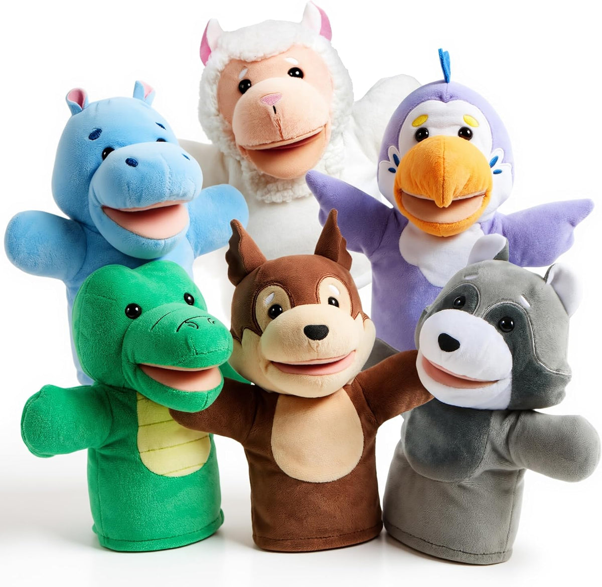 JOYIN - Juego de marionetas de mano para niños con boca de trabajo,...