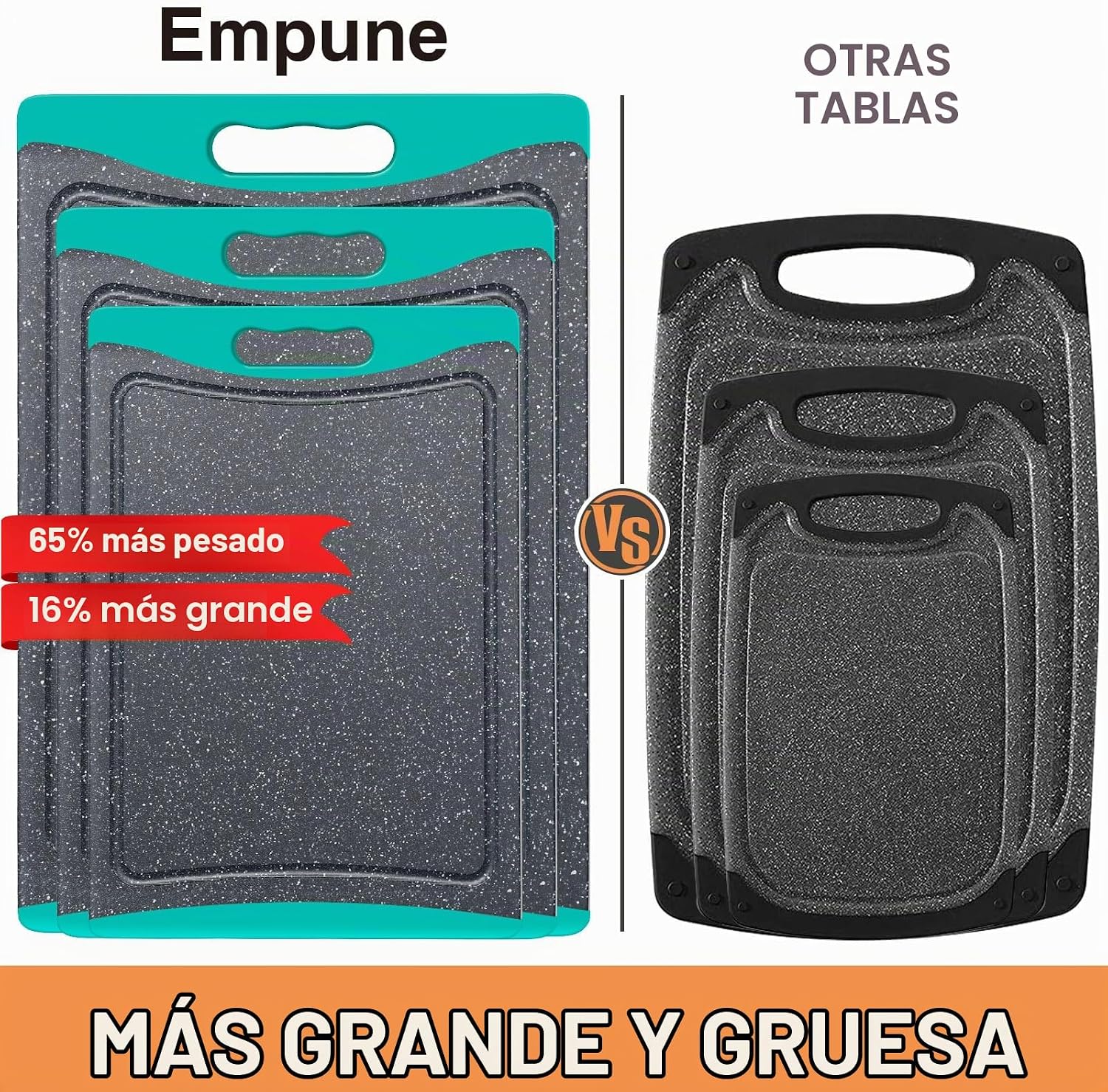 Tablas de cortar extra grandes, tablas de cortar de plástico para c...