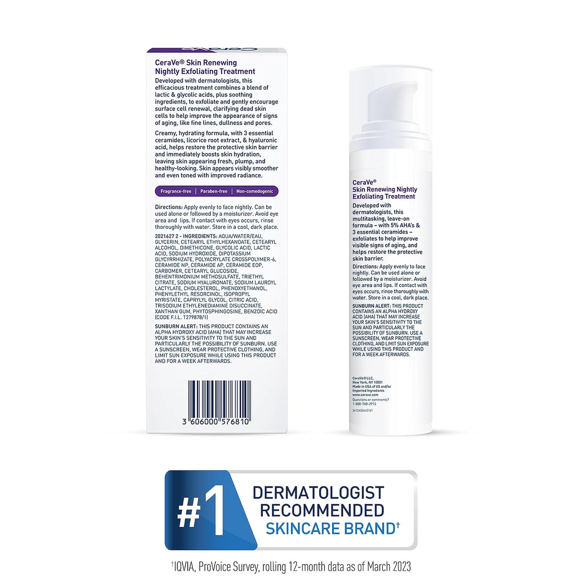 CeraVe Skin Renewing Nightly Exfoliating Treatment, suero antienvej...