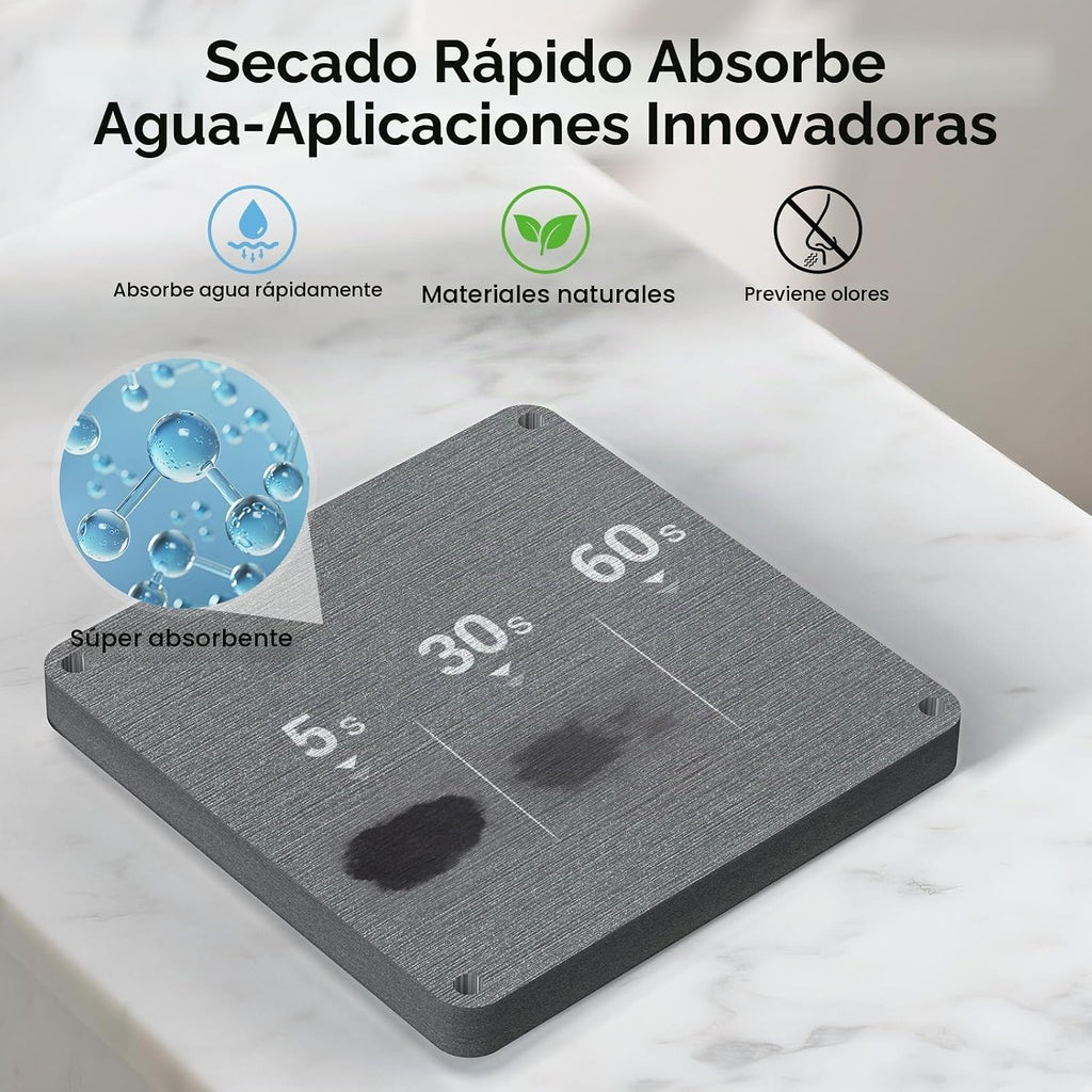 BOTEMY Portacepillos de dientes con alfombrilla de secado rápido, s...