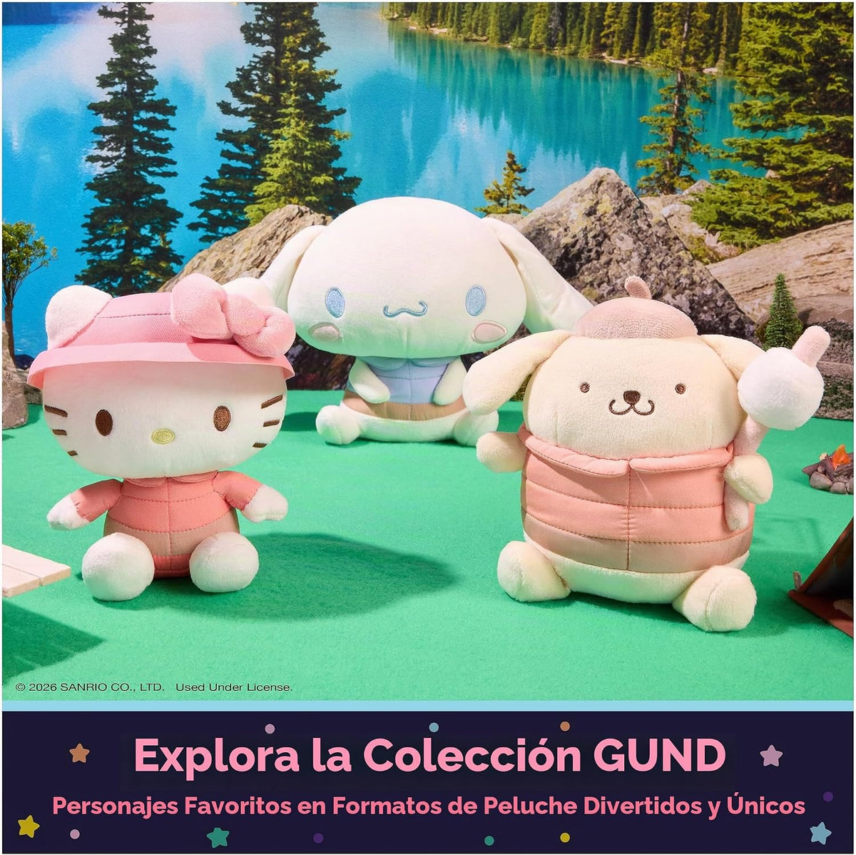 GUND Sanrio Hello Kitty Acrobat Juguete de peluche de circo de 9,5...