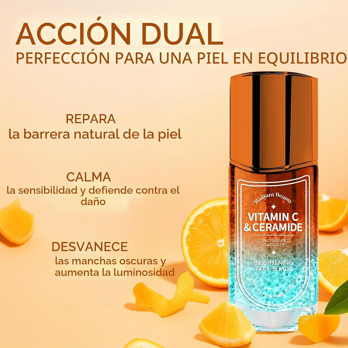 Radiant Beauty Suero de vitamina C para rostro con ceramida \u2013...