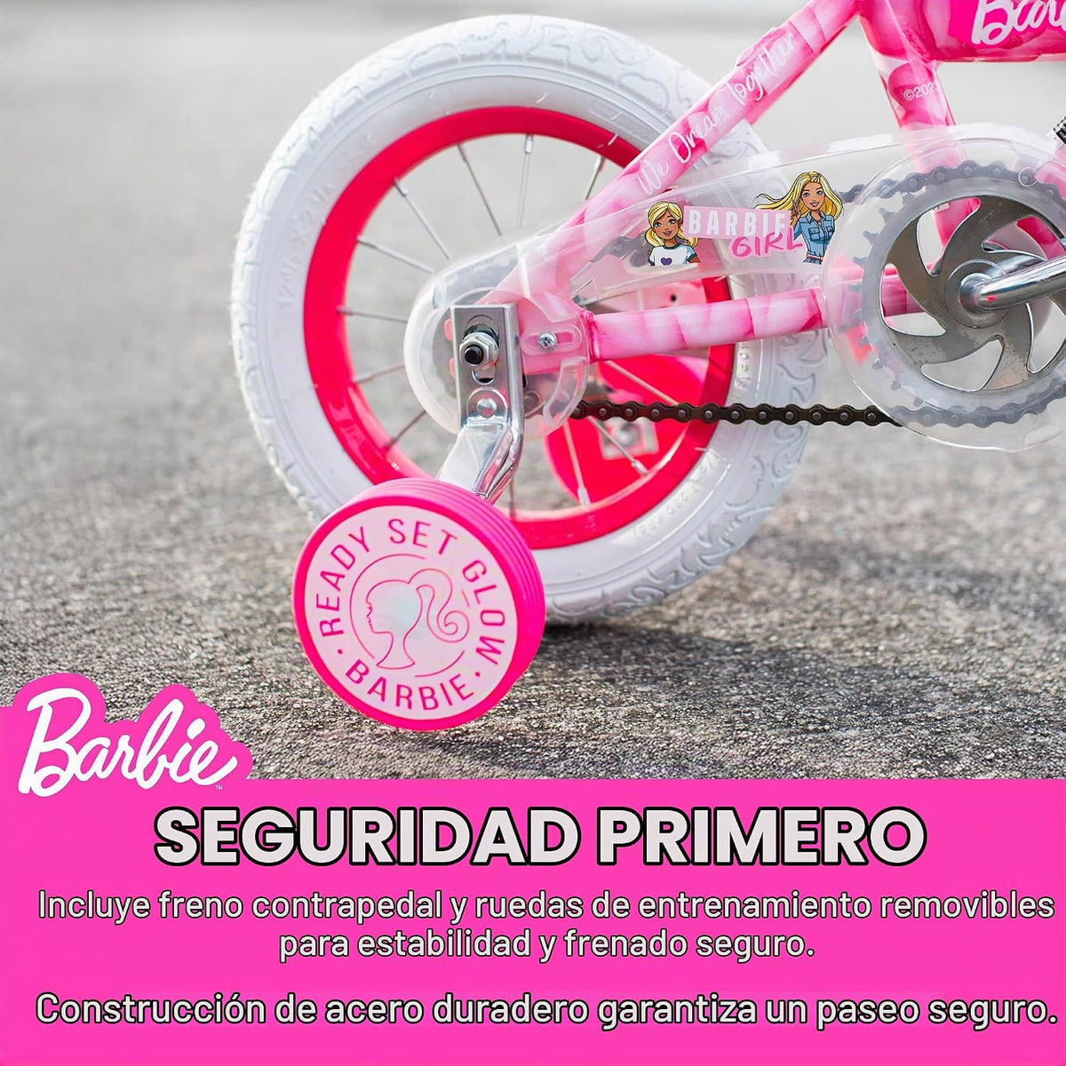 Bicicleta para niñas Dynacraft Barbie de 12, 16 y 18 pulgadas para...