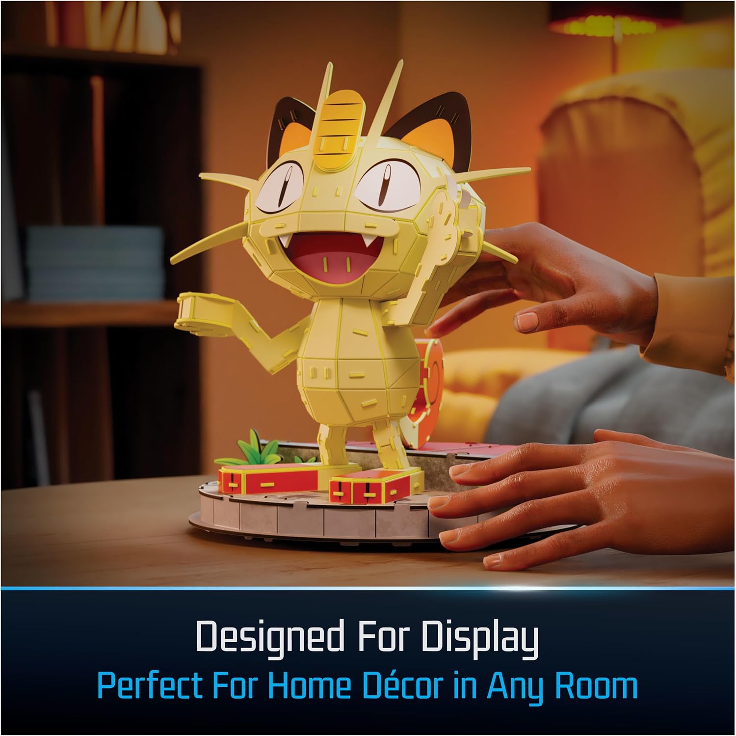 Kit de modelo de rompecabezas 3D 4D Build Pokémon Meowth, decoració...