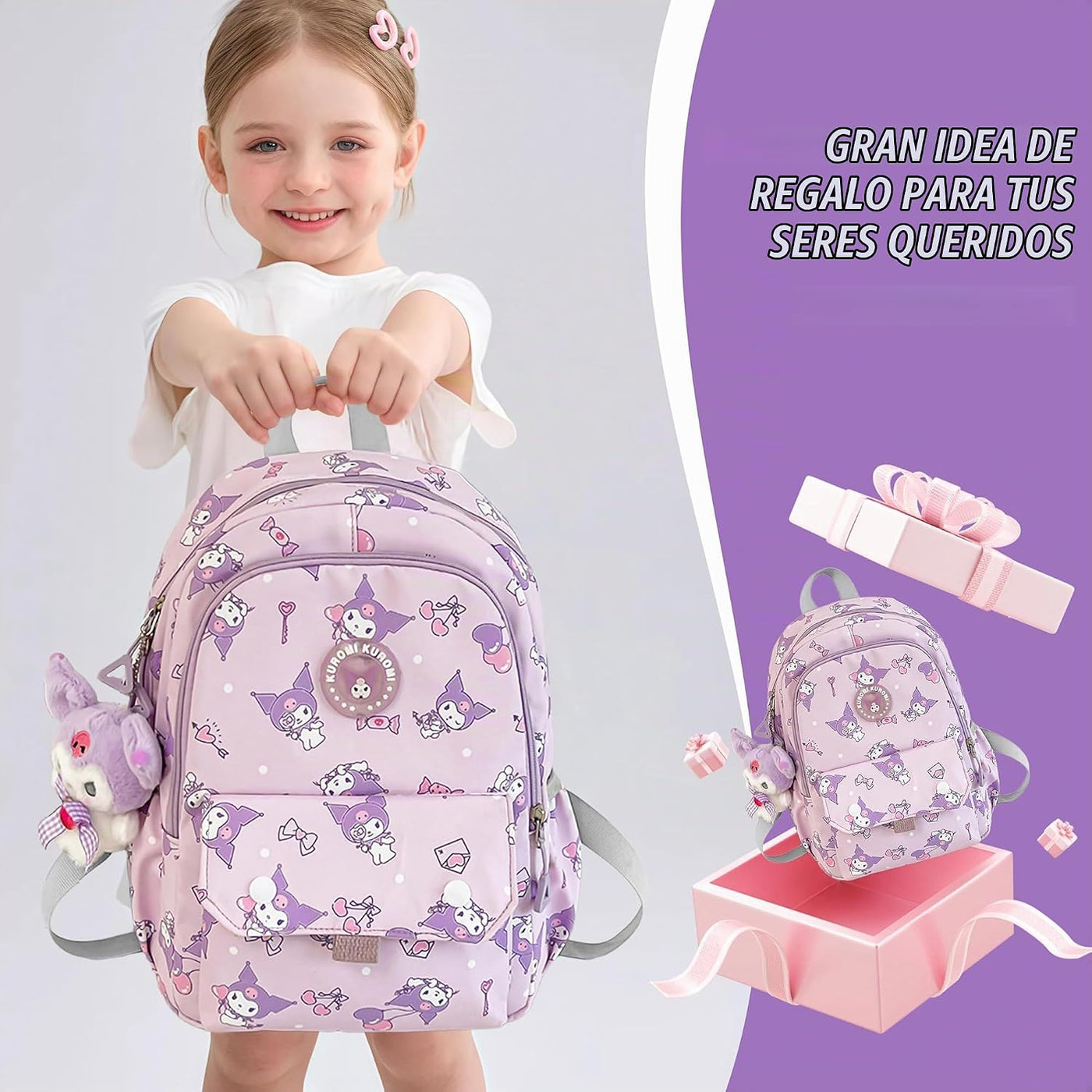 trettitre Mochila linda de anime para estudiantes, bolsa de viaje c...