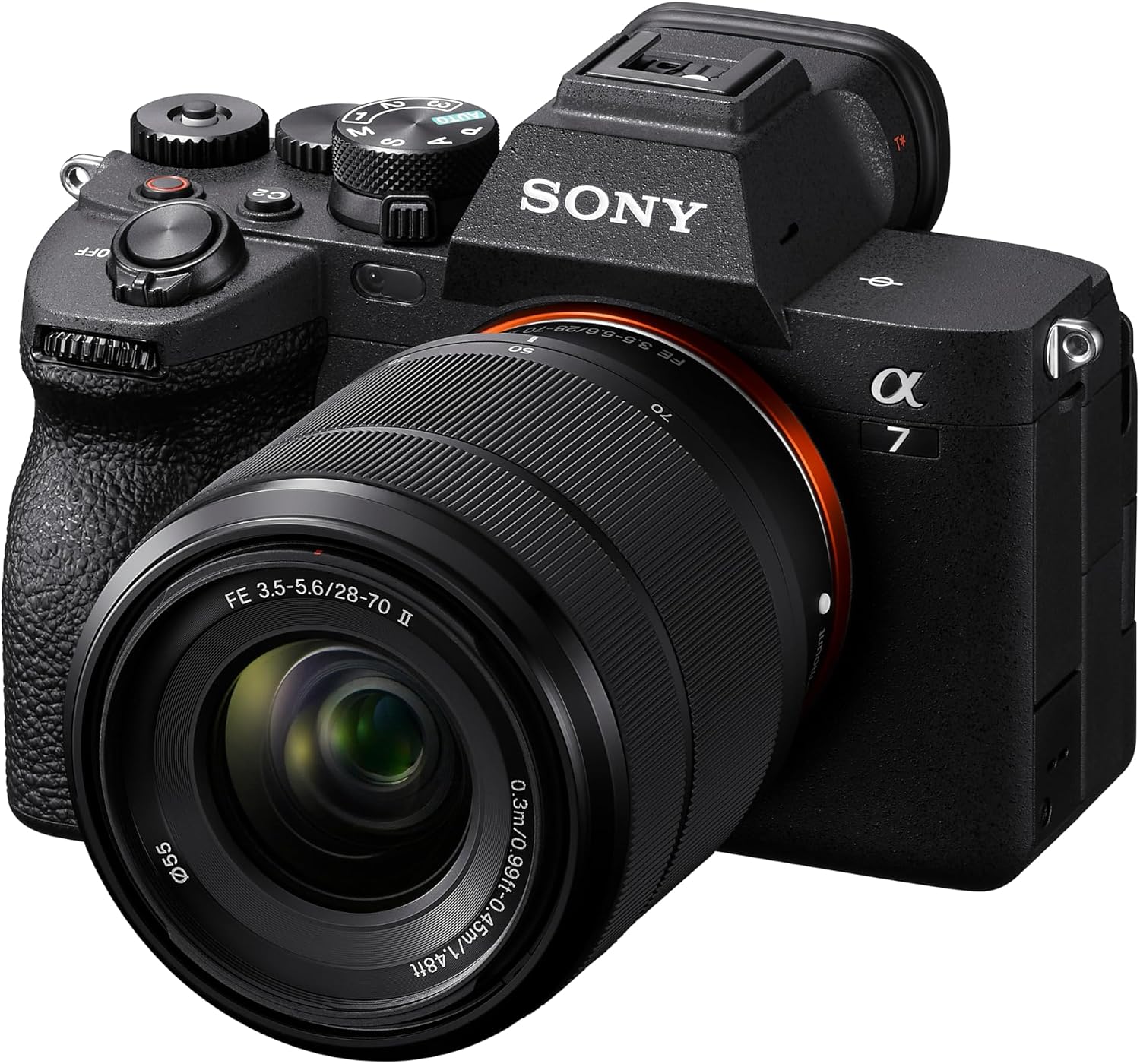 Sony Cámara sin espejo Alpha a7 IV con lente de 1.102-2.756 in, col...