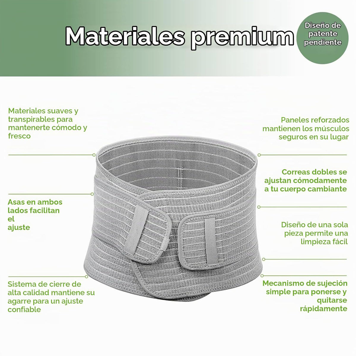 Haakaa - Banda para el vientre posparto, talla M, color gris | Carp...