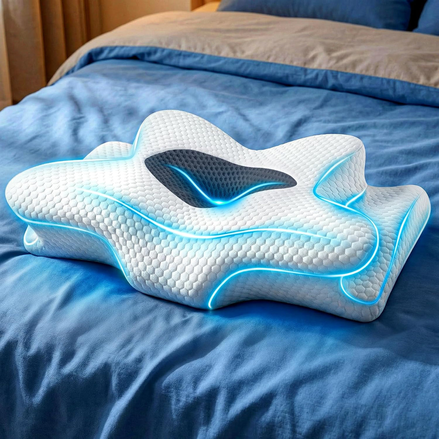 Sleep Doctor - Almohada cervical para dormir, ergonómica, para dorm...