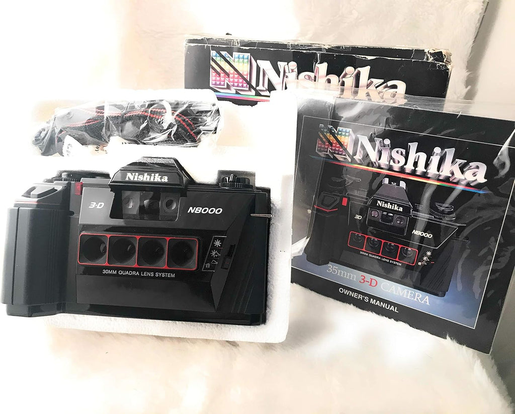Nishika Sistema de lente Quadra de cámara 3-D N8000 de 1.378 in por...
