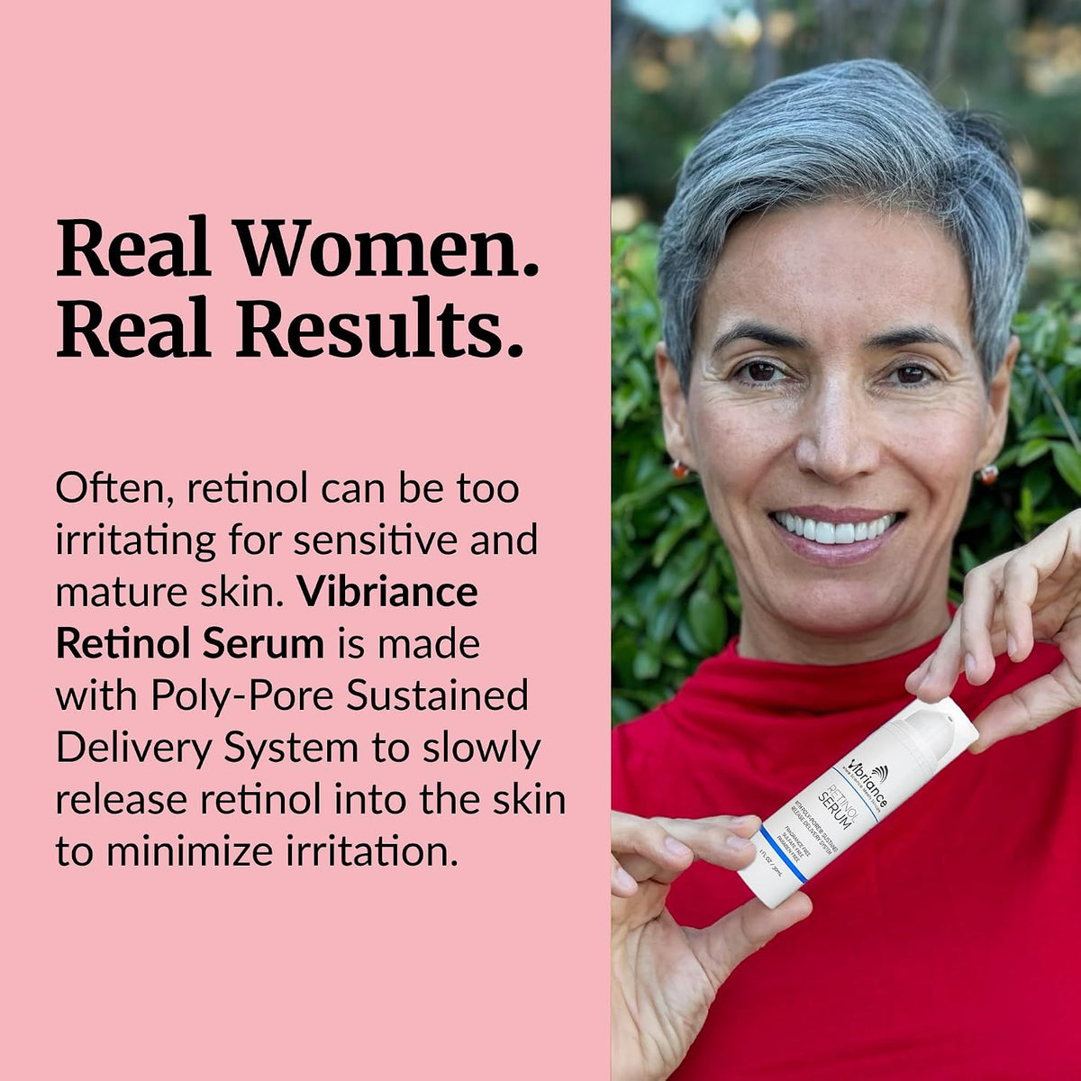 Vibriance Suero de retinol para cara, reduce la apariencia de arrug...