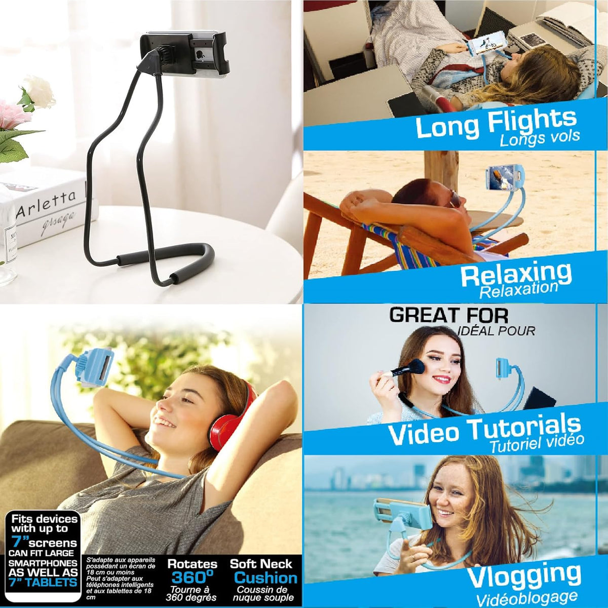 Soporte Perezoso para Teléfono Celular, Soporte Universal para Telé...