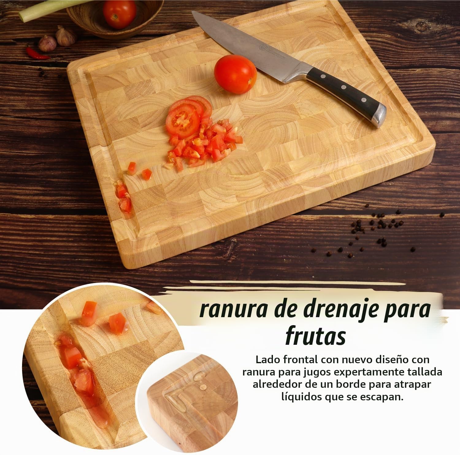 Tabla de Cortar de Fibra Final (20 x 15 x 1.5 pulgadas) Extra Grand...