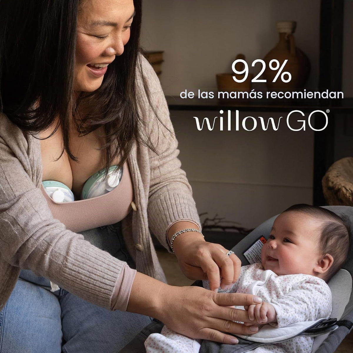 Willow Go - Extractor de leche manos libres - Extractor de lactanci...