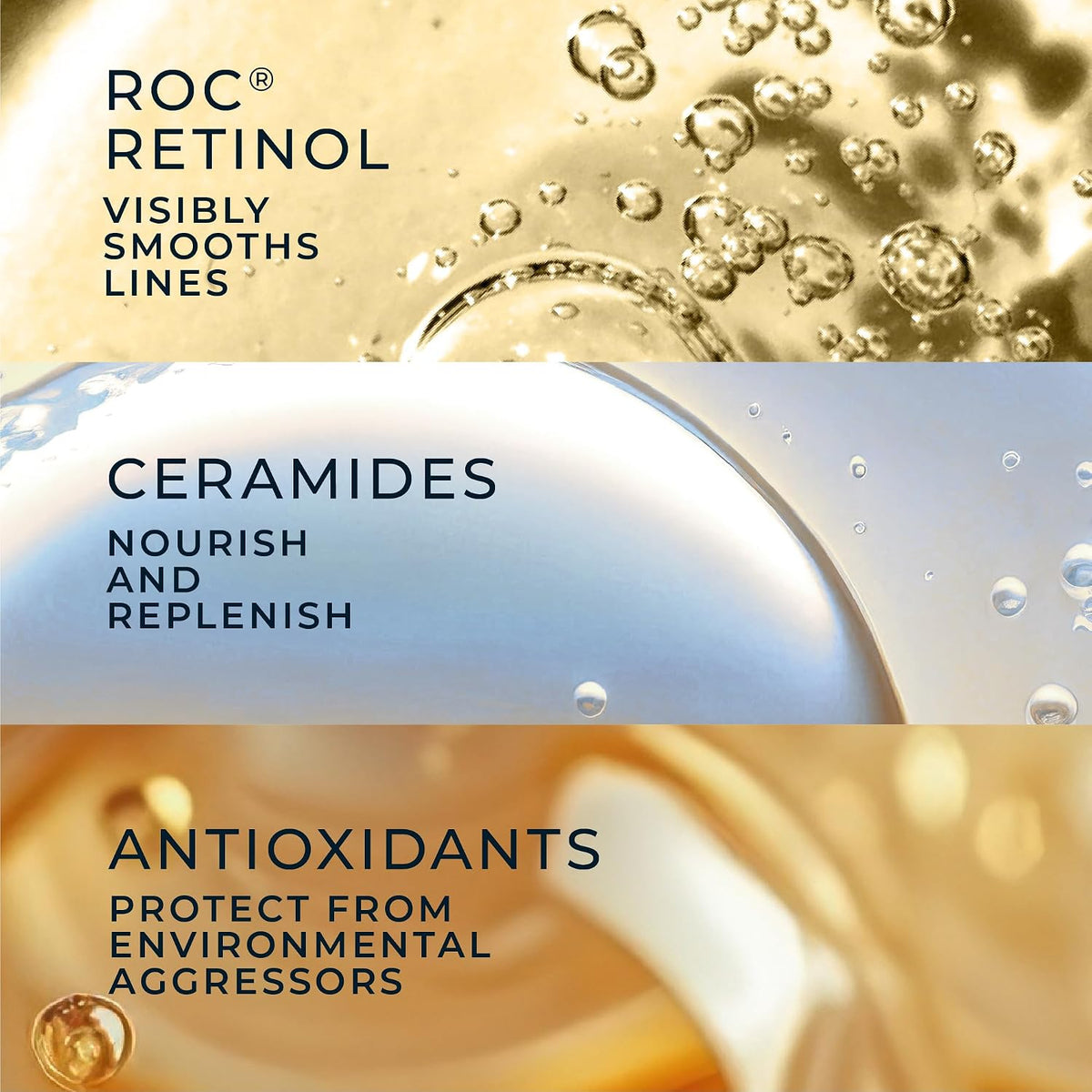 RoC Retinol Correxion Cápsulas de suero nocturno antienvejecimiento...