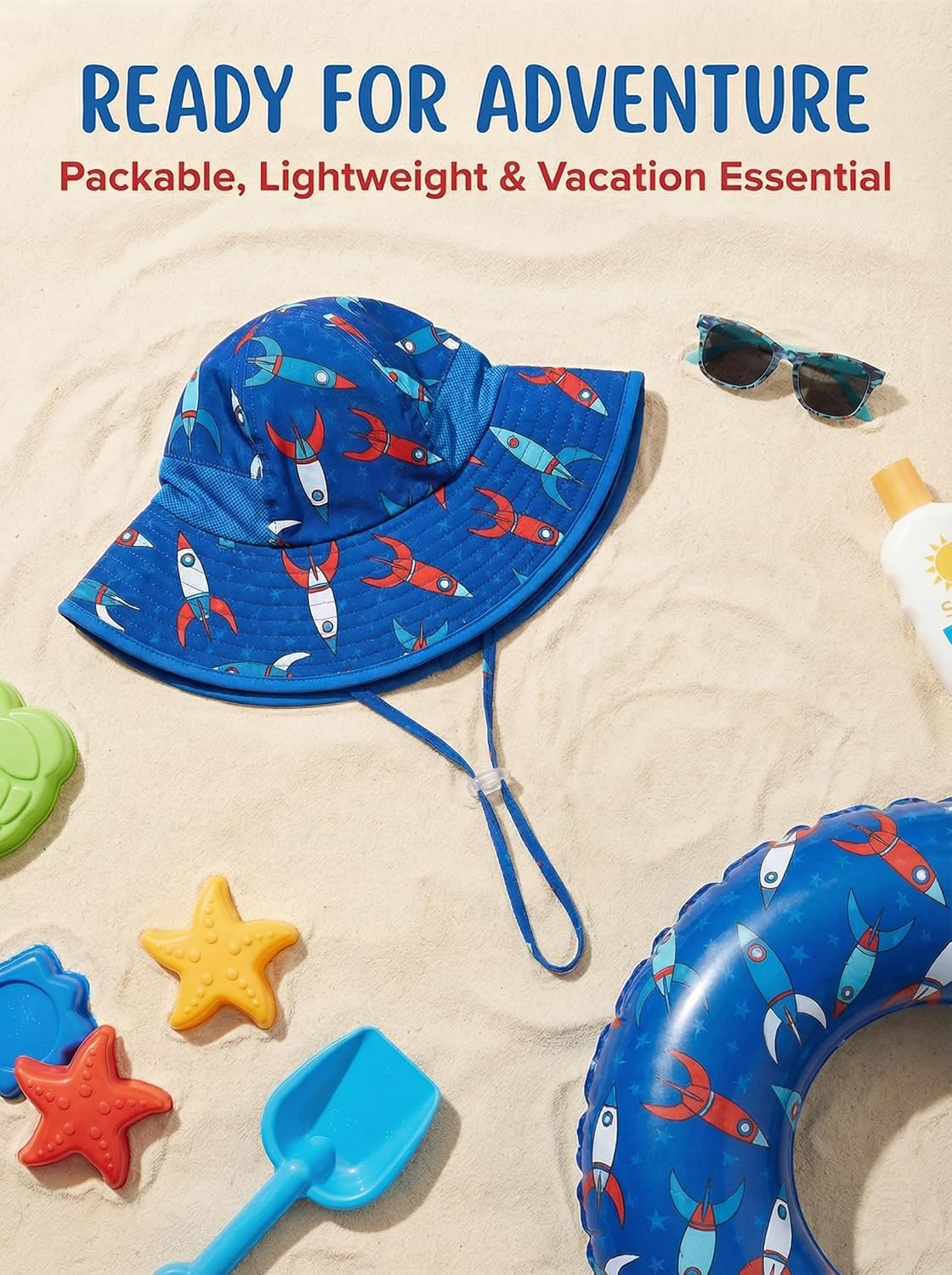 WINTOJO Sombrero de sol para niños pequeños, sombrero de pescador U...