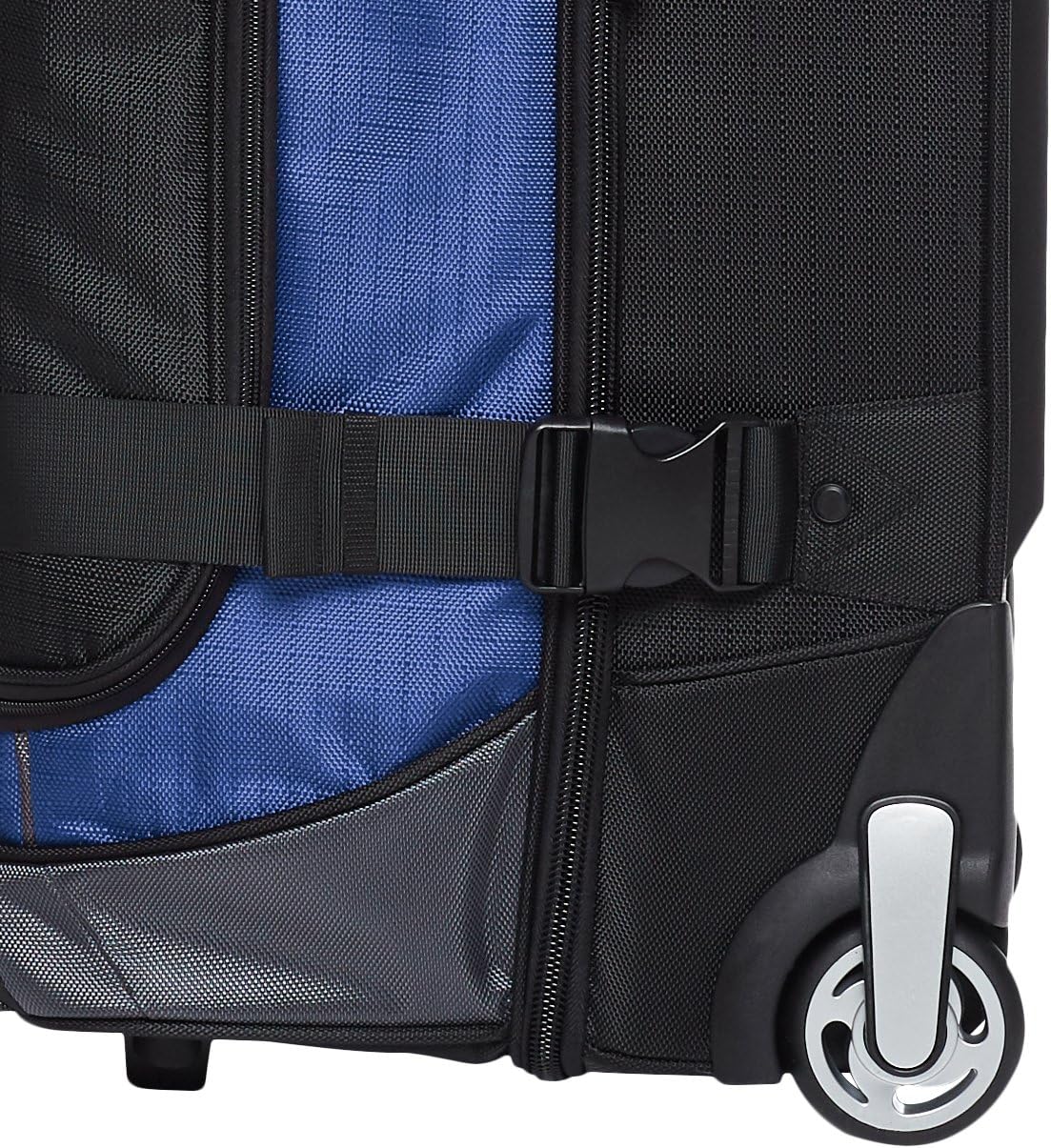 Amazon Basics - Bolsa con ruedas de Ripstop, Azul
