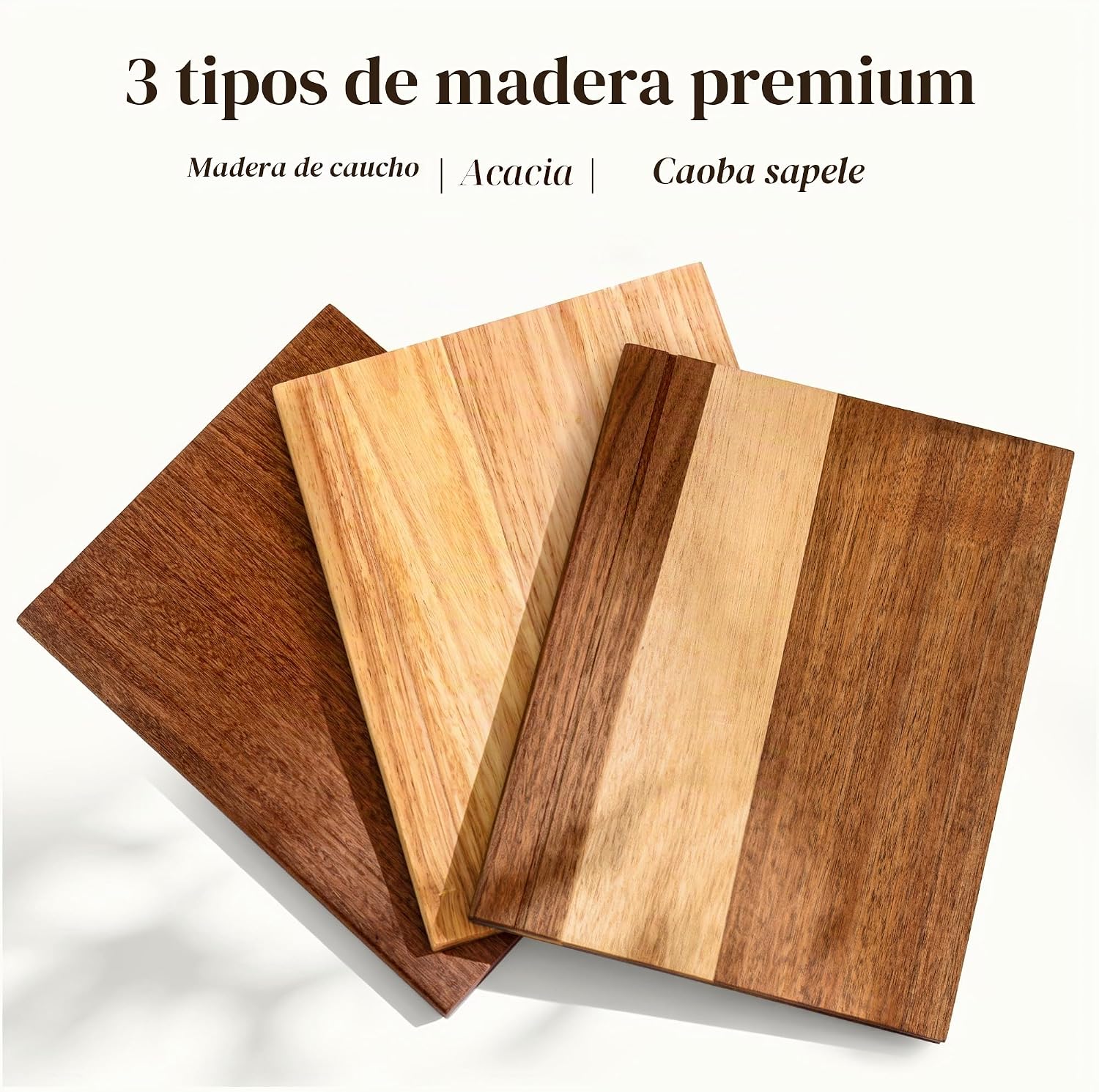Juego de tablas de cortar libros con soporte de madera para cociner...