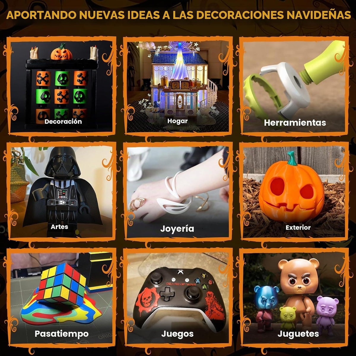 SUNLU Filamento de impresora 3D PLA fluorescente, 0.069 pulgadas |...