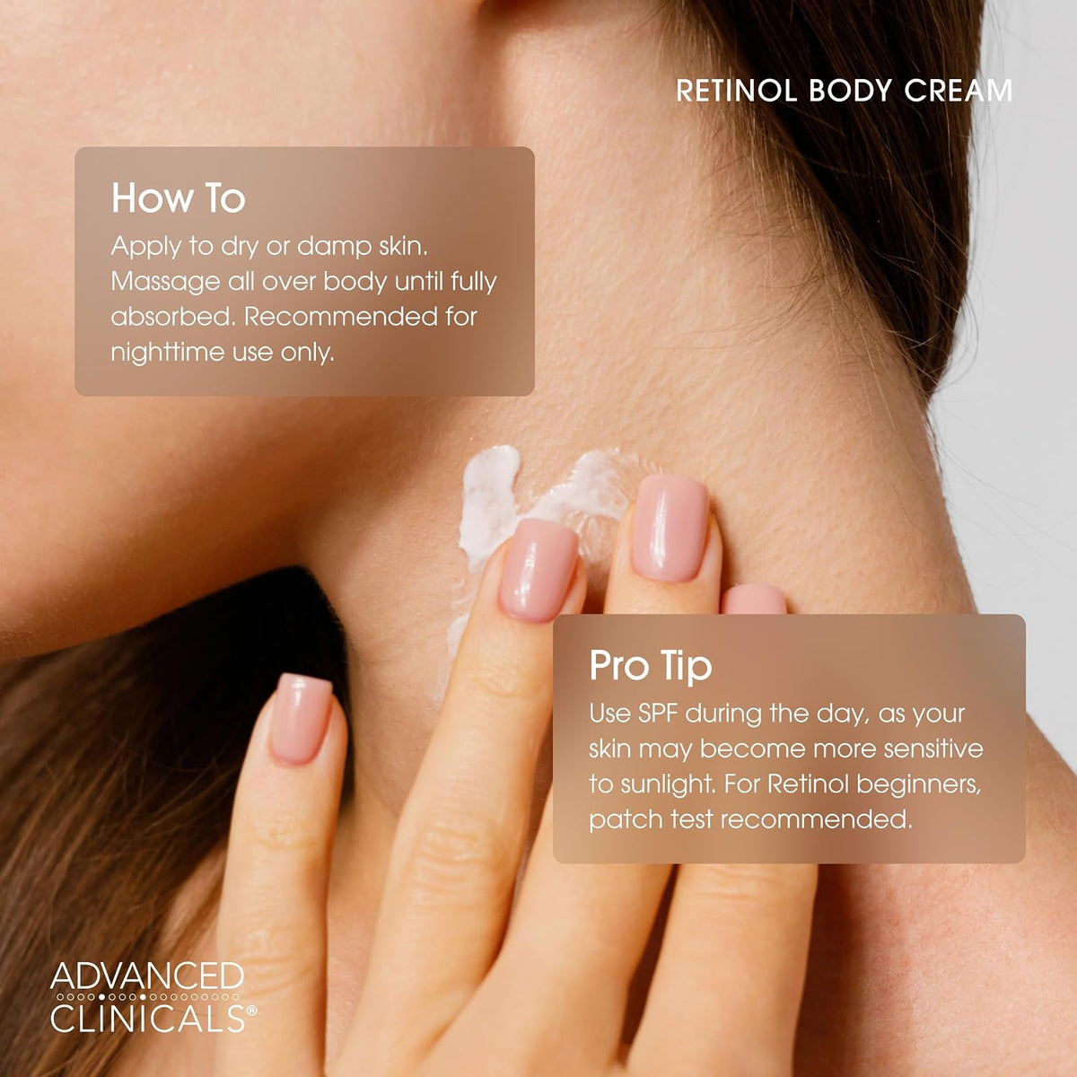 Advanced Clinicals - Loción hidratante con retinol para el cuerpo y...