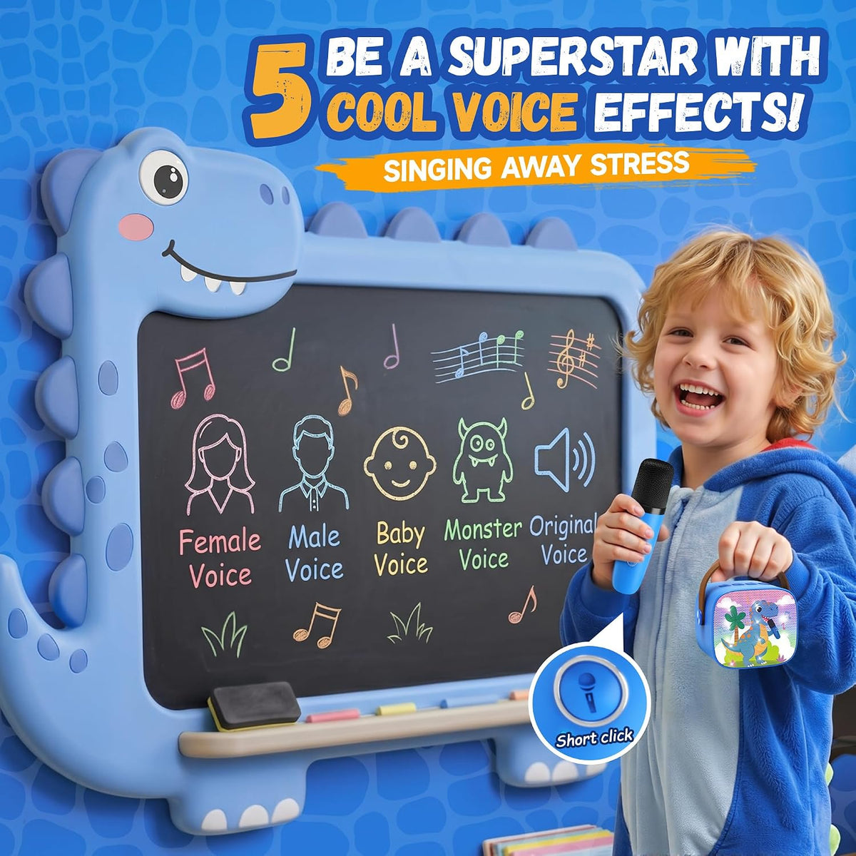YLL Máquina de karaoke para niños, los mejores regalos de cumpleaño...