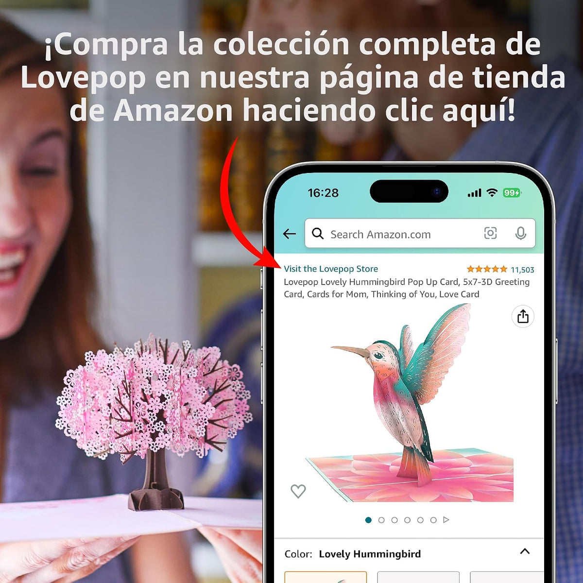 Lovepop Plushpop - Tarjeta emergente de animales suaves para ella y...