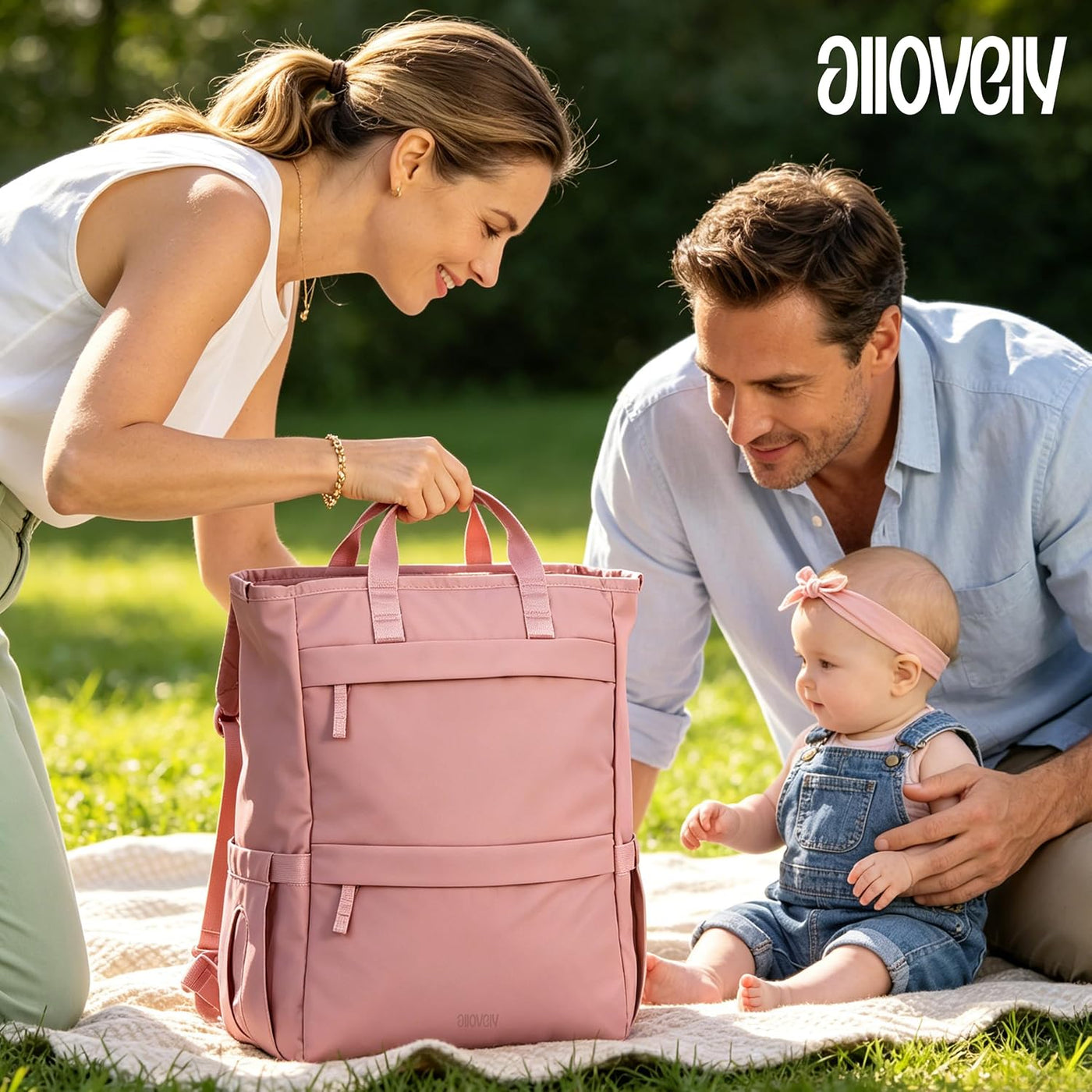 Allovely Mochila para pañales \u2013 Organizador multifuncional ult...