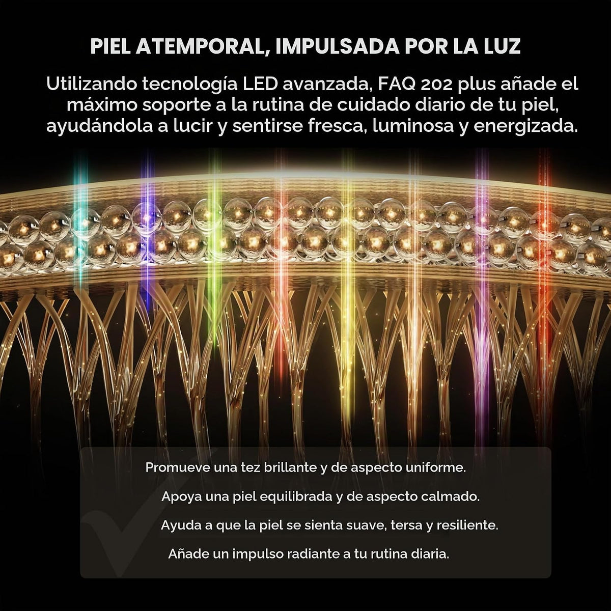 FAQ 202 Plus Advanced 8-Color LED Mascarilla - Dispositivo para el...