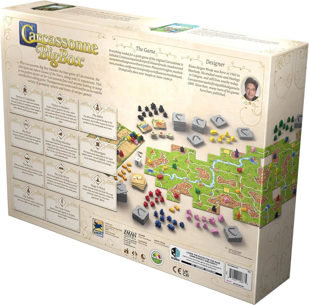 Juego de mesa Carcassonne Big Box (Edición 2025) | Juego completo d...